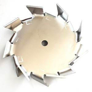 Hélice Cowles 125mm Espessura 2,5mm Furo Central 10mm  Inox 304