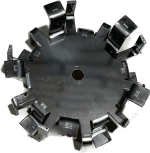 Hélice Alpini 75mm Espessura 2mm Furo Central 6 mm Inox 304