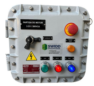 Painél elétrico EX à prova de explosão 3cv partida direta 380v- para área classificada