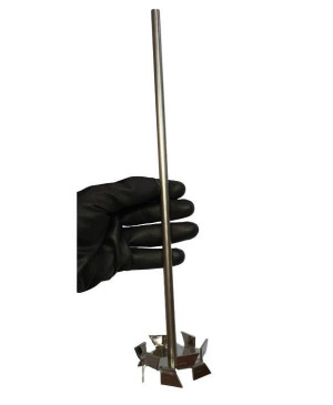 Agitador Cowles 75mm Com Haste 9,5 x 400mm Inox 304 Agitador Cowles 75mm Com Haste 9,5 x 400mm Inox 304