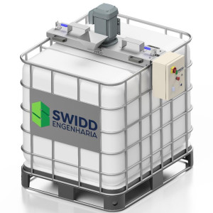 Conjunto Agitador Duplo Cowles Para IBC 1000L Com Motor 3cv e Painel Elétrico 220v Mono Com Inversor De Frequência (INOX 304) Conjunto Agitador Duplo Cowles Para IBC 1000L Com Motor 3cv e Painel Elétrico 220v Mono Com Inversor De Frequência (INOX 304)
