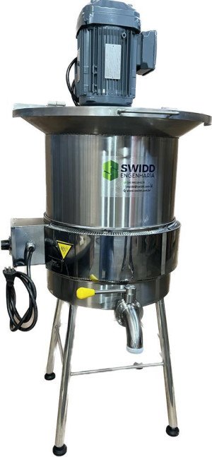 Tanque Com Aquecimento, Dispersor 50L Inox 304 Motor 1cv 220/380V Trif. 