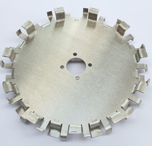 Hélice Alpini 300mm Espessura 3mm Furo Central 16mm Inox 304