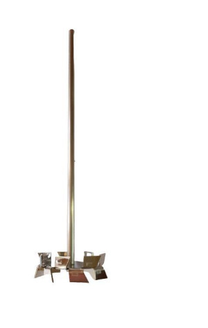 Agitador Cowles 100mm Com Haste 9,5 x 400mm Inox 304 Agitador Cowles 100mm Com Haste 9,5 x 400mm Inox 304