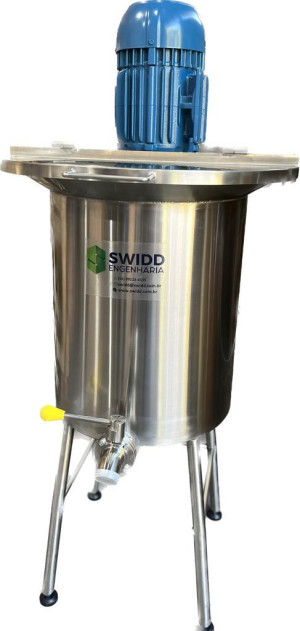 Tanque Dispersor 50L Inox 304 Motor 3cv 220/380V Trif.