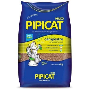 Areia Sanitária Kelco Pipicat Campestre 4 Kg