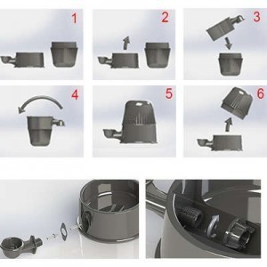 Bebedouro VM Verde 1,4L Alumínio