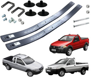 Kit 2 Mola Reforço Fiat Strada 1.3 1.4 1.8 1996 Até 2026