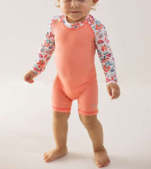 MACAQUINHO GINGA MANGA LONGA BABY UV 50 60.500 PESSEGO 30