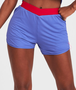 SHORT CAJUBRASIL FEMININO ESPORTIVO COS ELASTICO 012119 AZ 564