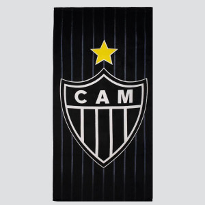 TOALHA VELOUR PRAIA ATLETICO MINEIRO 76CMX1,52M PR/BR