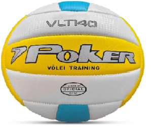 BOLA POKER VOLEI TRAINING VLT140 5844 BR/AM/AZ