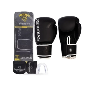 LUVA PRETORIAN KIT BOXE FIRST 200R05028 PR/PT