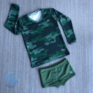 CONJUNTO GINGA PRAIA INFANTIL MASCULINO MANGA LONGA TERMICO 60.100 EST 10