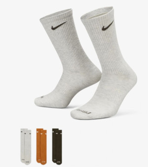 MEIA NIKE 3 PARES C/L EVERYDAY VD/MR/CZ 909