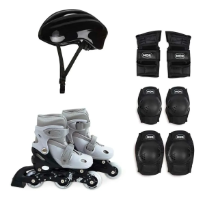 PATINS MOR KIT INFANTIL ROLLER E PROTECAO ATE 50KG CZ