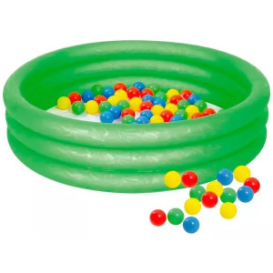 PISCINA MOR INFLAVEL COM BOLINHAS 130L 1796 VD