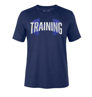 CAMISA UNDER ARMOUR MASCULINA M/C TRAINING OVERLAY SS 1376593 MH/BR/AZ 408