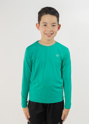 CAMISA GINGA INFANTIL M/L TERMICA UV 80.800 VD JADE