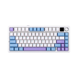 Teclado Aula F75 Wireless Blue White Purple Mecánico 75% Rainbow RGB Switch Reaper Español