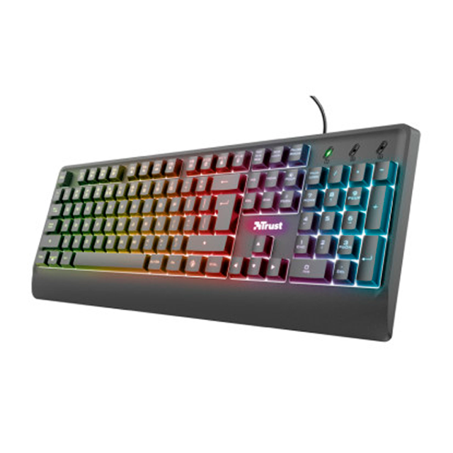 Teclado Trust Ziva Gamer Retroiluminado LED Español