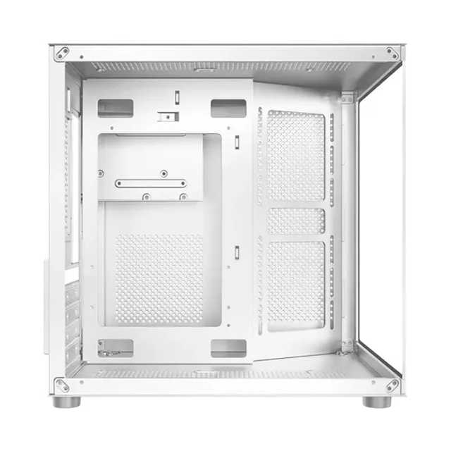 Gabinete Sentey Zeus White Mesh Templado 5x12cm ARGB