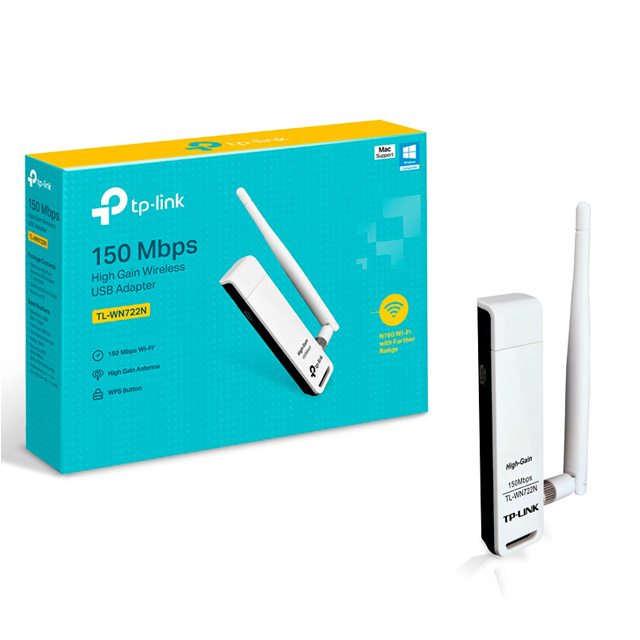 Placa de Red WiFi TP-Link WN722N USB