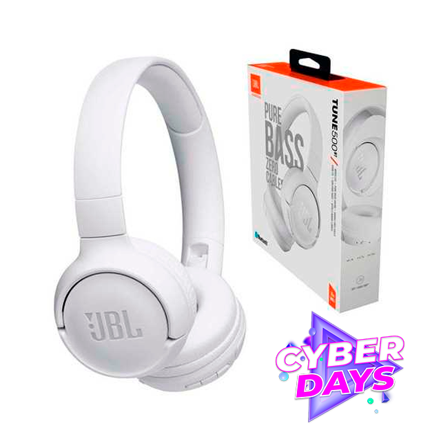 CYBER DAYS Auriculares JBL Tune 500 Blanco C/Micrófono Miniplug