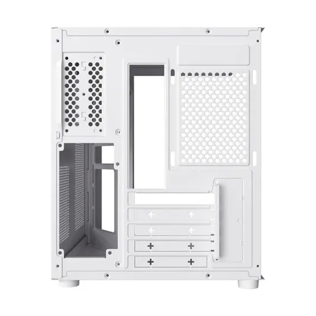 Gabinete Sentey Zeus White Mesh Templado 5x12cm ARGB