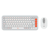 Kit Teclado y Mouse Inalámbrico Logitech Pop Icon White Wireless 920-013055