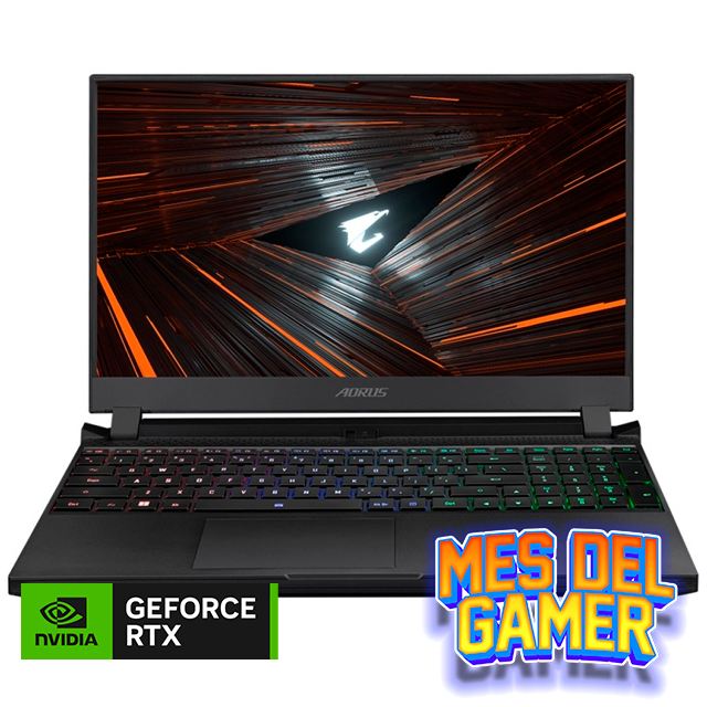 MES GAMER Notebook Gigabyte Aorus 15 XE4 QHD Intel I7 12700H | 16GB DDR4 | RTX 3070 TI 8Gb | 1Tb NVME | 15.6 2K 2560x1440 165Hz | Win11 | XE4-73LAB14SH