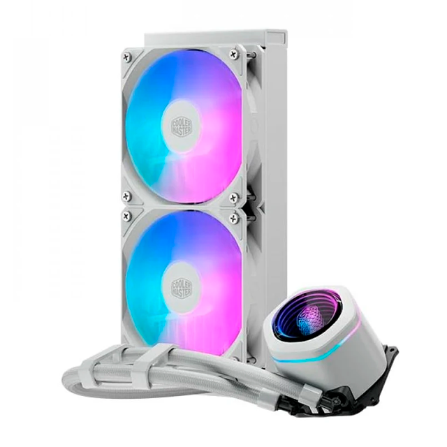 Cooler CPU Watercooler Cooler Master MasterLiquid 240 CORE NEX White ARGB LGA1200/LGA1700/LGA1851/AM4/AM5