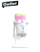 OUTLET Microfono Fantech Leviosa Max White MCX03 RGB 192Khz 24bit USB