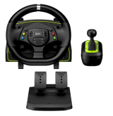 Volante Gamer Genius Speedmaster X2 Pedalera + Palanca + Levas PC PS4 Xbox Switch
