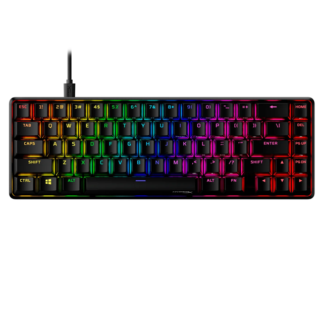 Teclado HyperX Alloy Origins 65 RGB Mecánico HX Aqua Switch Inglés