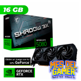 MES GAMER Placa de Video MSI NVIDIA GeForce RTX 5080 SHADOW 3X OC 16GB GDDR7 + BORDERLANDS 4