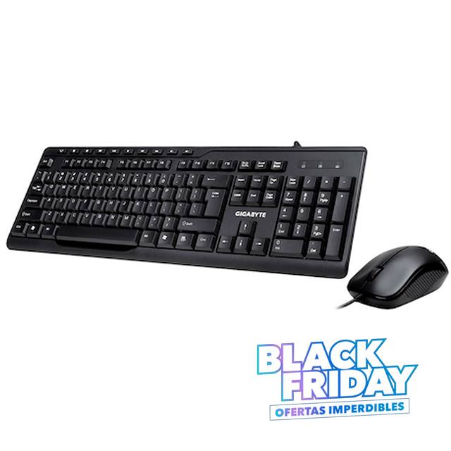 BLACK FRIDAY Kit Teclado y Mouse Gigabyte KM6300 USB