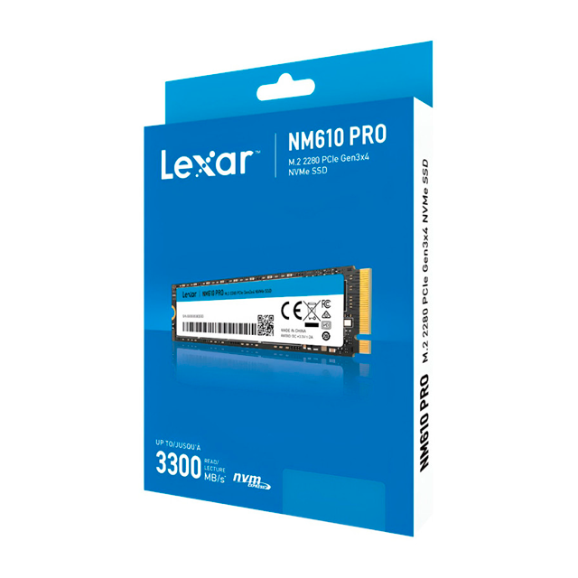 Disco SSD M2 Lexar 500Gb NM610 PRO 3300MB/S Gen3 NVME