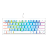 Teclado Fantech Atom X63 MK611 RGB Ame Blue Mecánico Mini 60% Switch Rosie