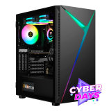 CYBER DAYS Gabinete Gamdias Argus E4 Elite Black Templado 1x12cm ARGB