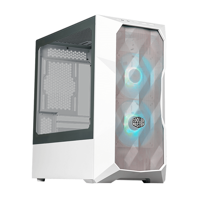 Gabinete Cooler Master TD300 Mesh White ARGB 2x12cm MICRO ATX