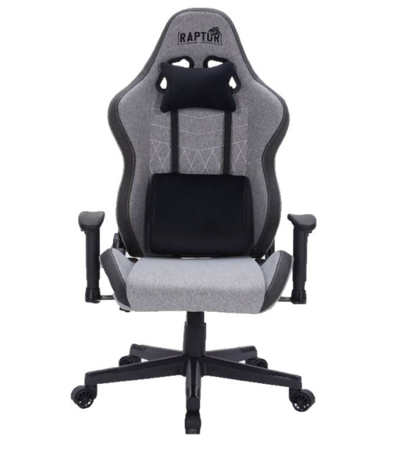 Silla Gamer Raptor Throne R1 Tela Gris
