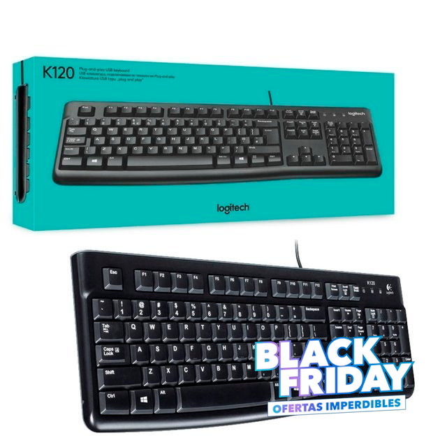 BLACK FRIDAY Teclado Logitech K120 USB