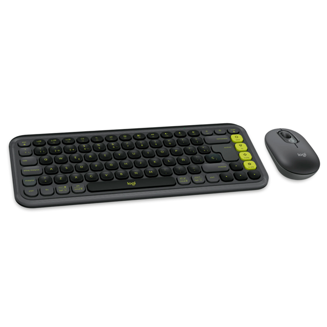 Kit Teclado y Mouse Logitech Pop Icon Graphite Wireless 920-013052
