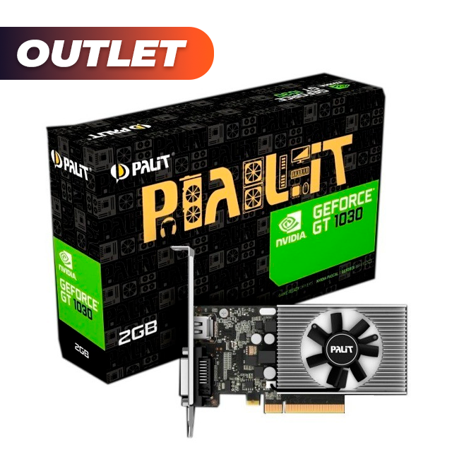 OUTLET Placa de Video Palit NVIDIA GeForce GT 1030 2GB GDDR5