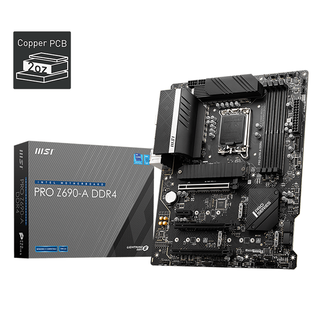 Mother MSI PRO Z690-A DDR4 (12va Gen) LGA1700