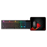 KIT GAMER 3 EN 1 FANTECH HERO P31 BLACK TECLADO. MOUSE Y PAD