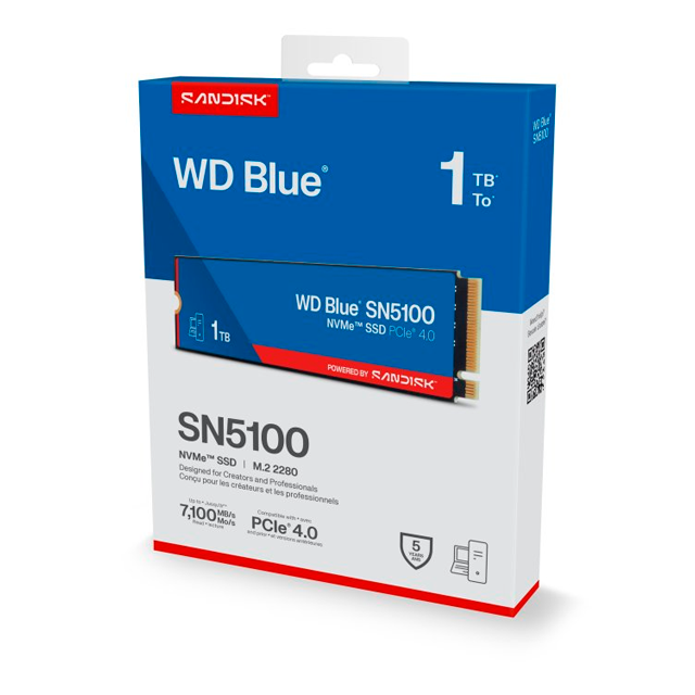 Disco SSD M2 WD Blue 1Tb SN5100 7100Mb/s Gen4 NVME