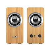 Parlantes Genius SP-HF400 Pine Wood 3.5mm 10 Watts