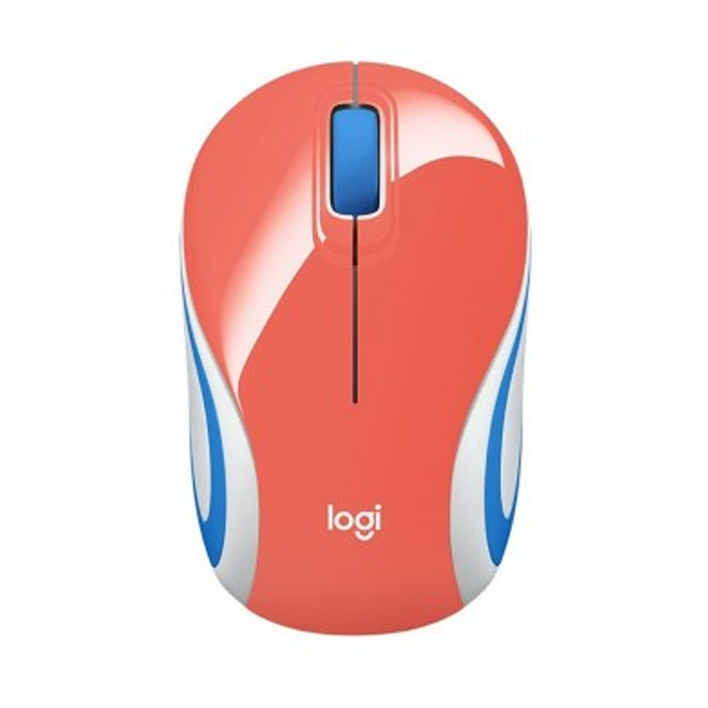 Mouse Logitech M187 Coral Wireless Inalámbrico USB